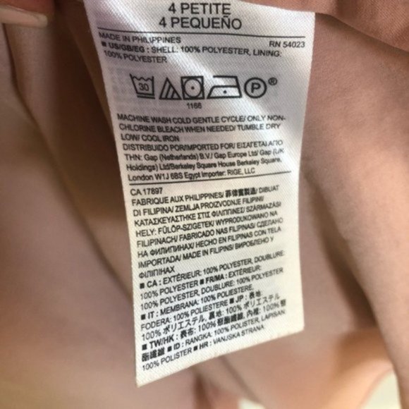 BANANA REPUBLIC Blush Flow Dress size 4P - Picture 5 of 6